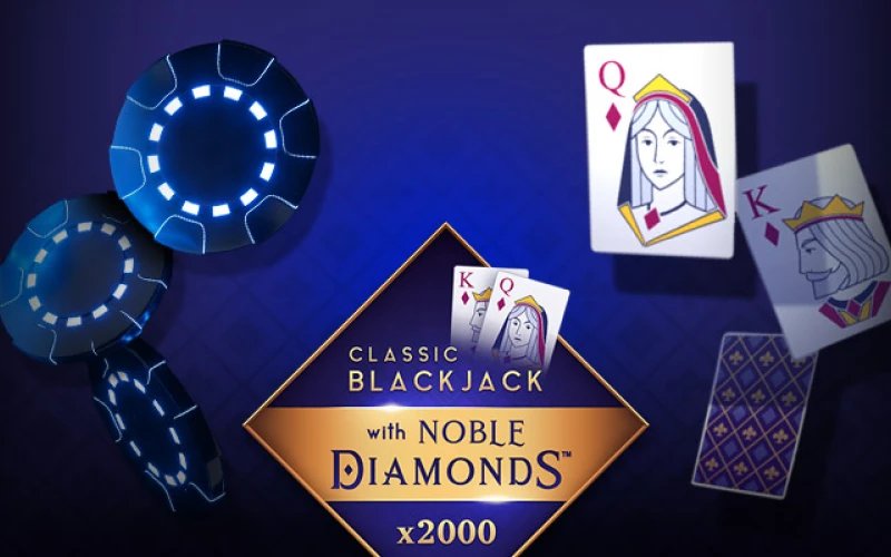 Juega a Classic Blackjack with Noble Diamonds en el casino oficial Casumo con diseño elegante y premios.
