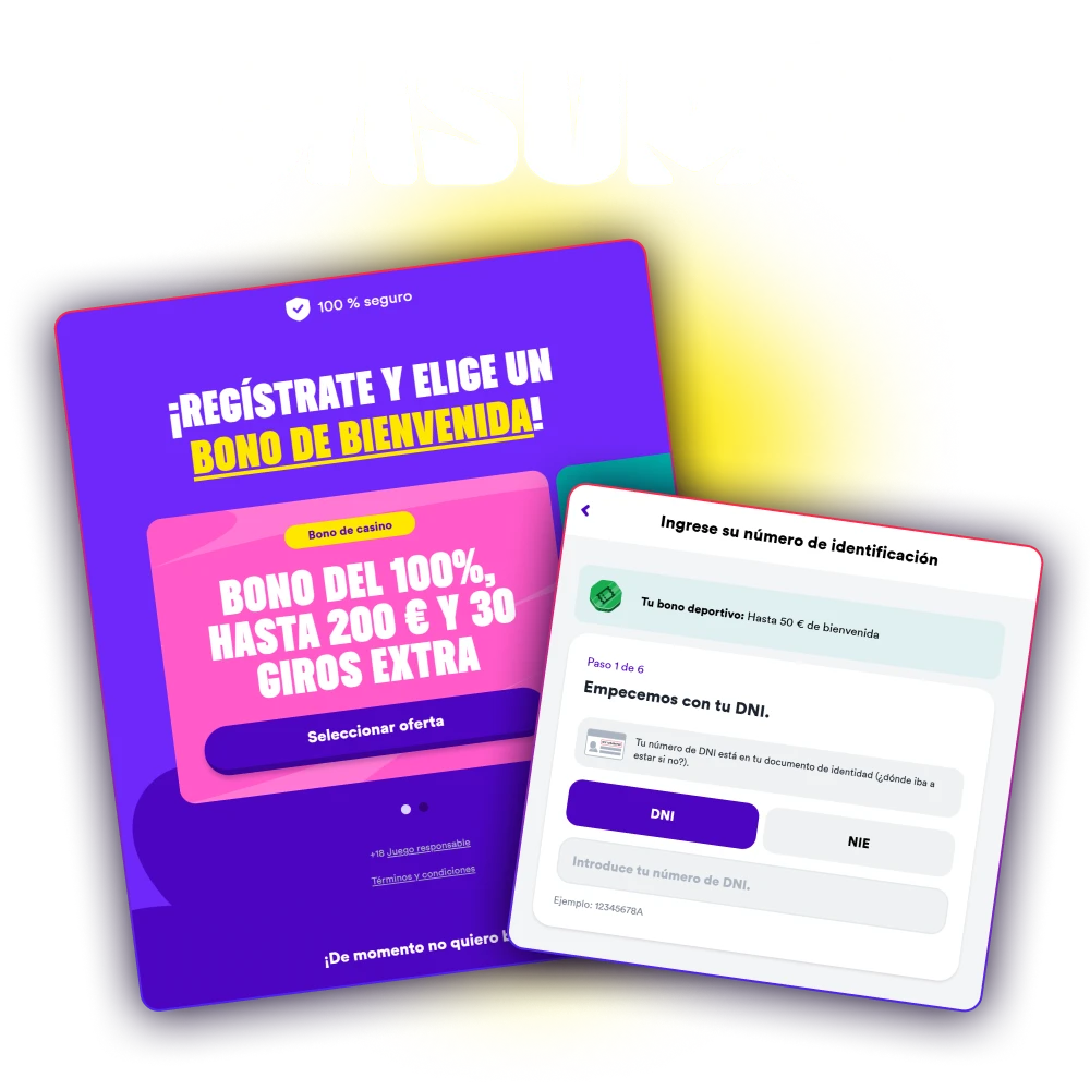 Registrate facilmente en el sitio oficial de Casumo y comienza a jugar con bonos de bienvenida.
